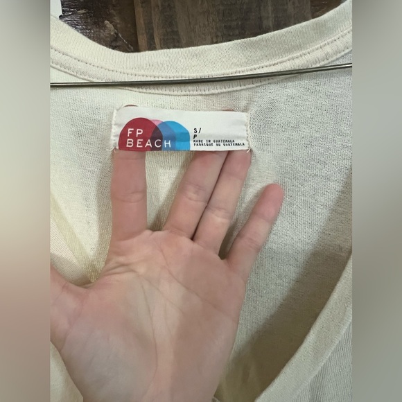 NWOT Free People Beach cream maxi dress size SP - Picture 8 of 13